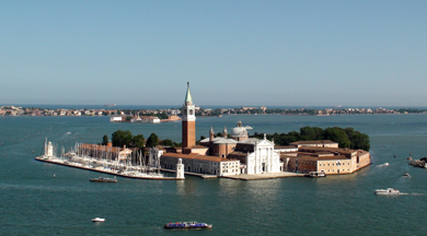 view from Campanile of San Marco Basilica